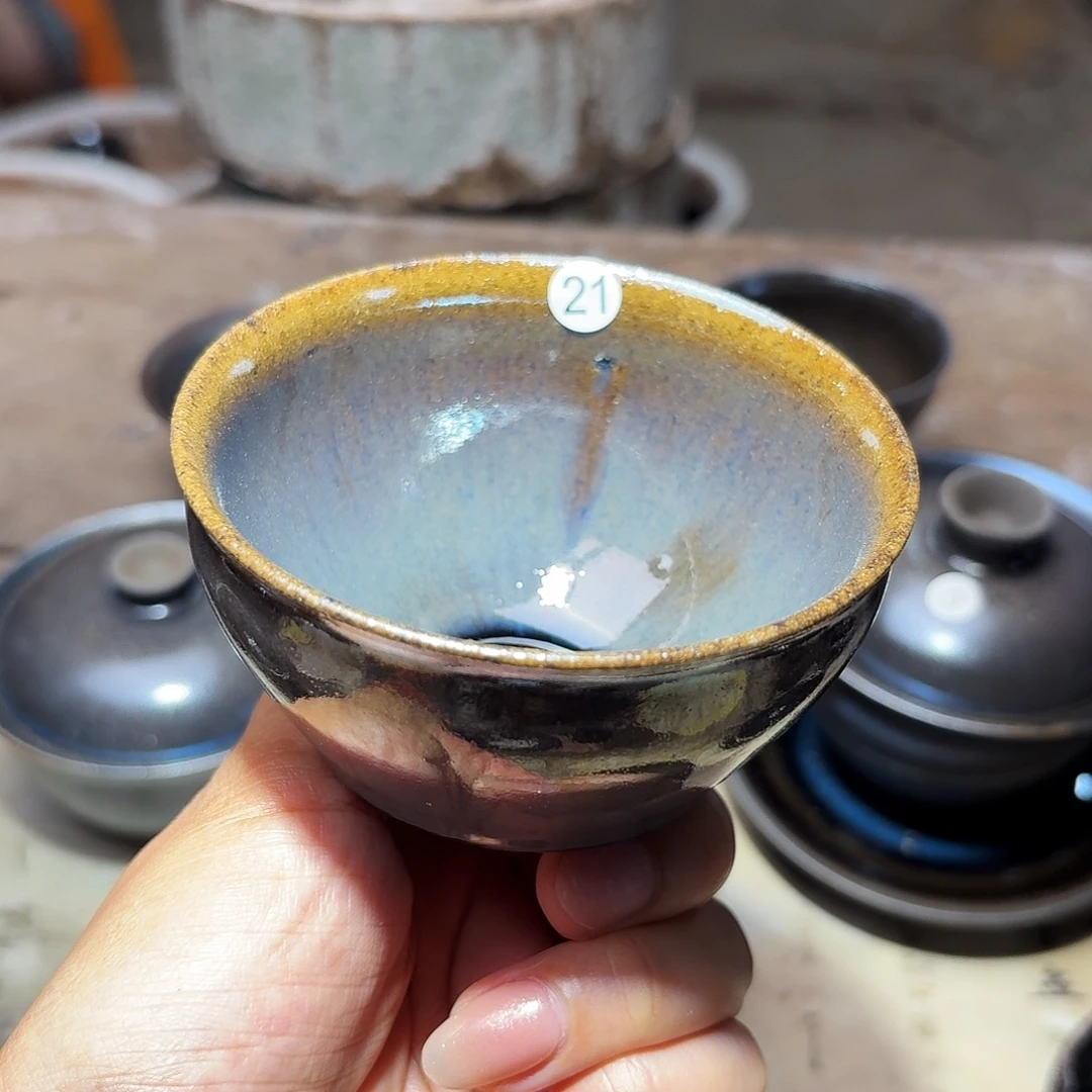 茶盏义兴龙窑建盏21微瑕