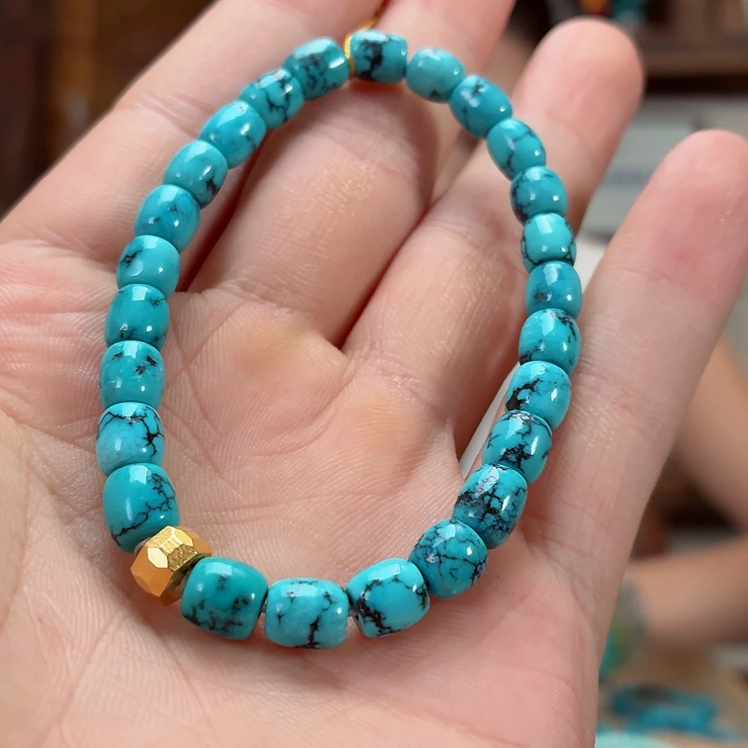 18K金镶嵌绿松石珠宝奇石