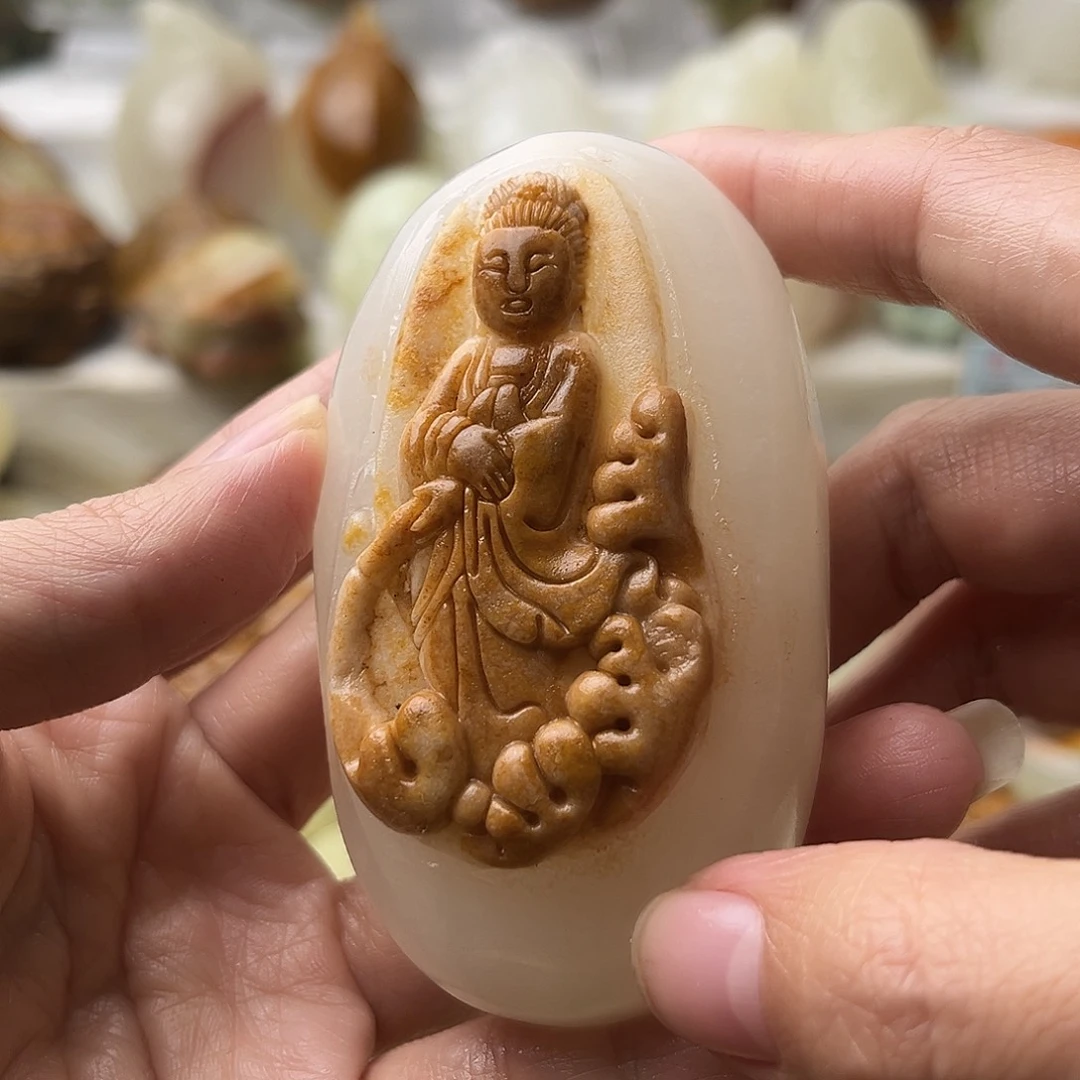 石材古青石不退换观音