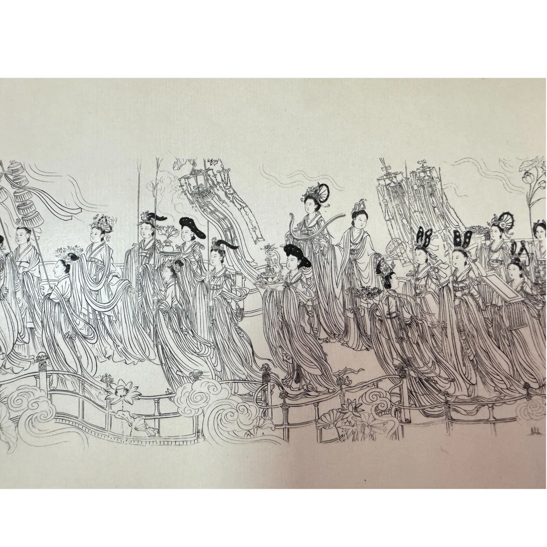 精品手工钢凹版雕刻艺术作品-八十七神仙