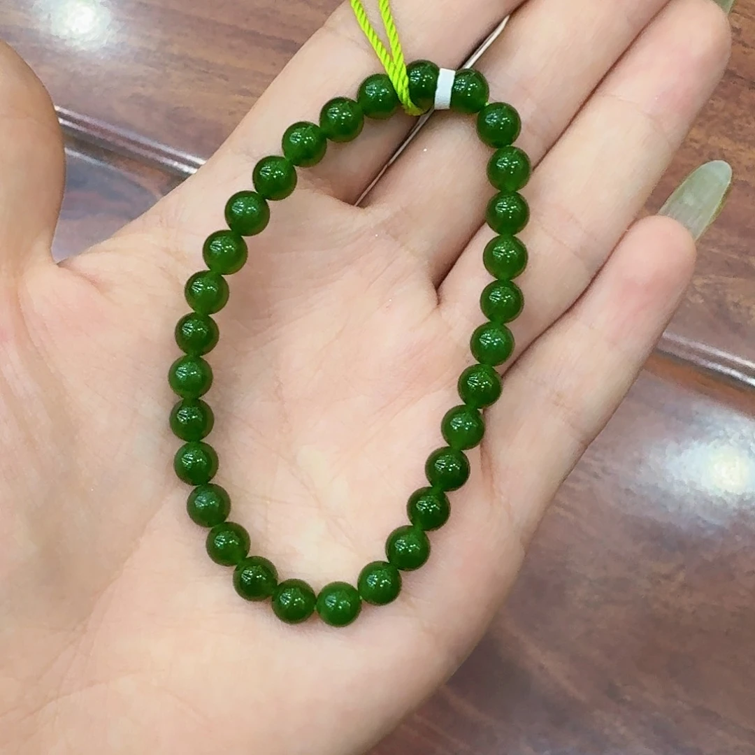 未镶嵌手链和田玉（碧玉）爽*