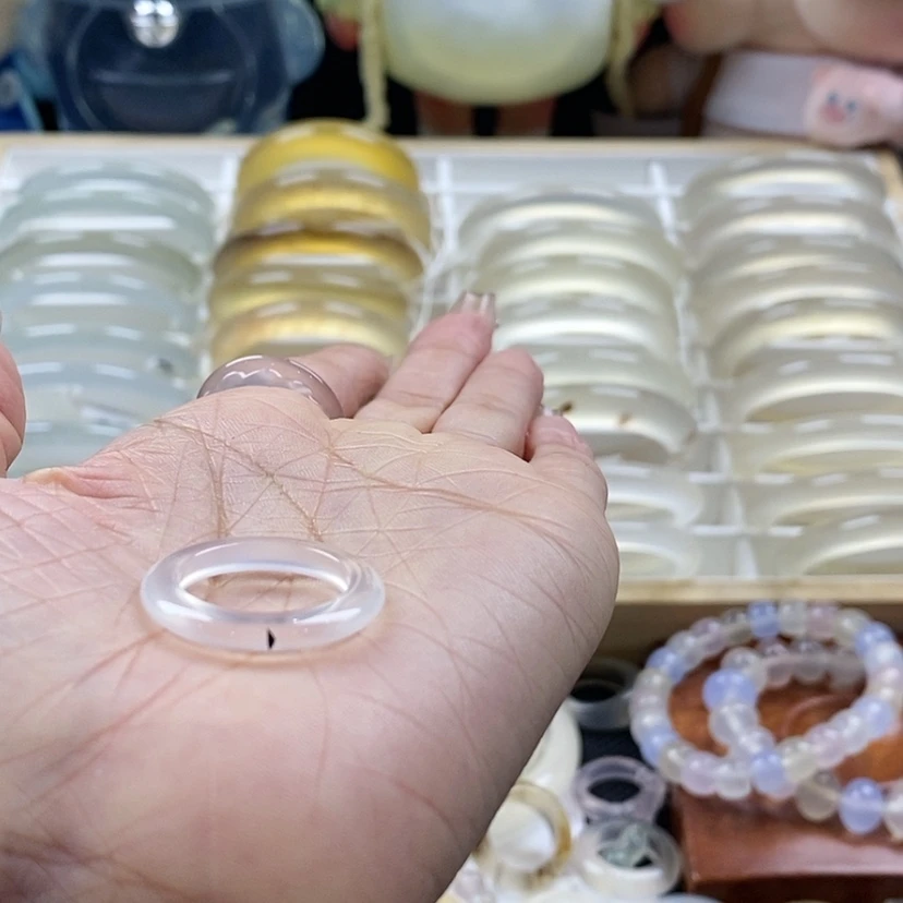 【闪购商品】玛瑙/玉髓戒指未镶嵌镁*