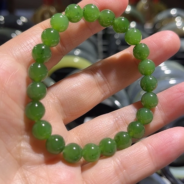 和田玉手镯未镶嵌雪