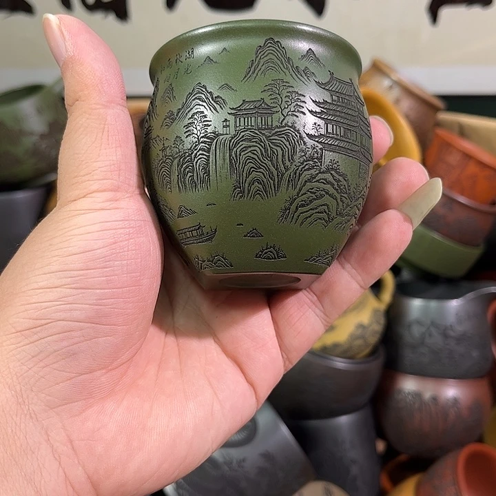 茶杯紫砂全手工紫砂主人杯