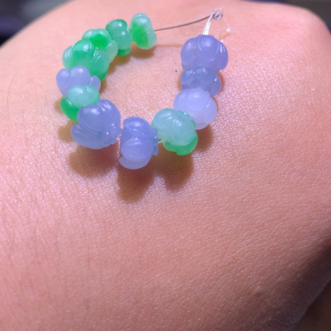 定制翡翠未镶嵌小***亲毛
