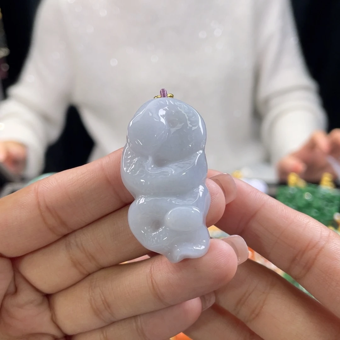 翡翠颈饰未镶嵌代编织
