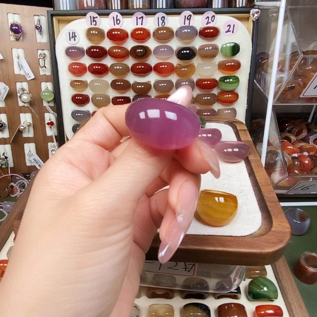 @****玛瑙/玉髓未镶嵌戒指