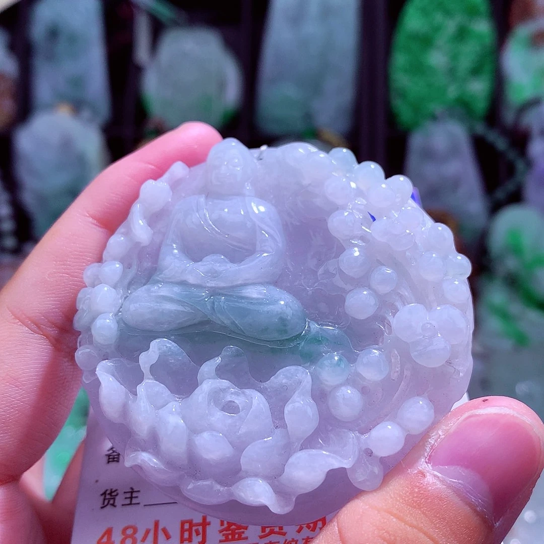 颈饰未镶嵌翡翠天然