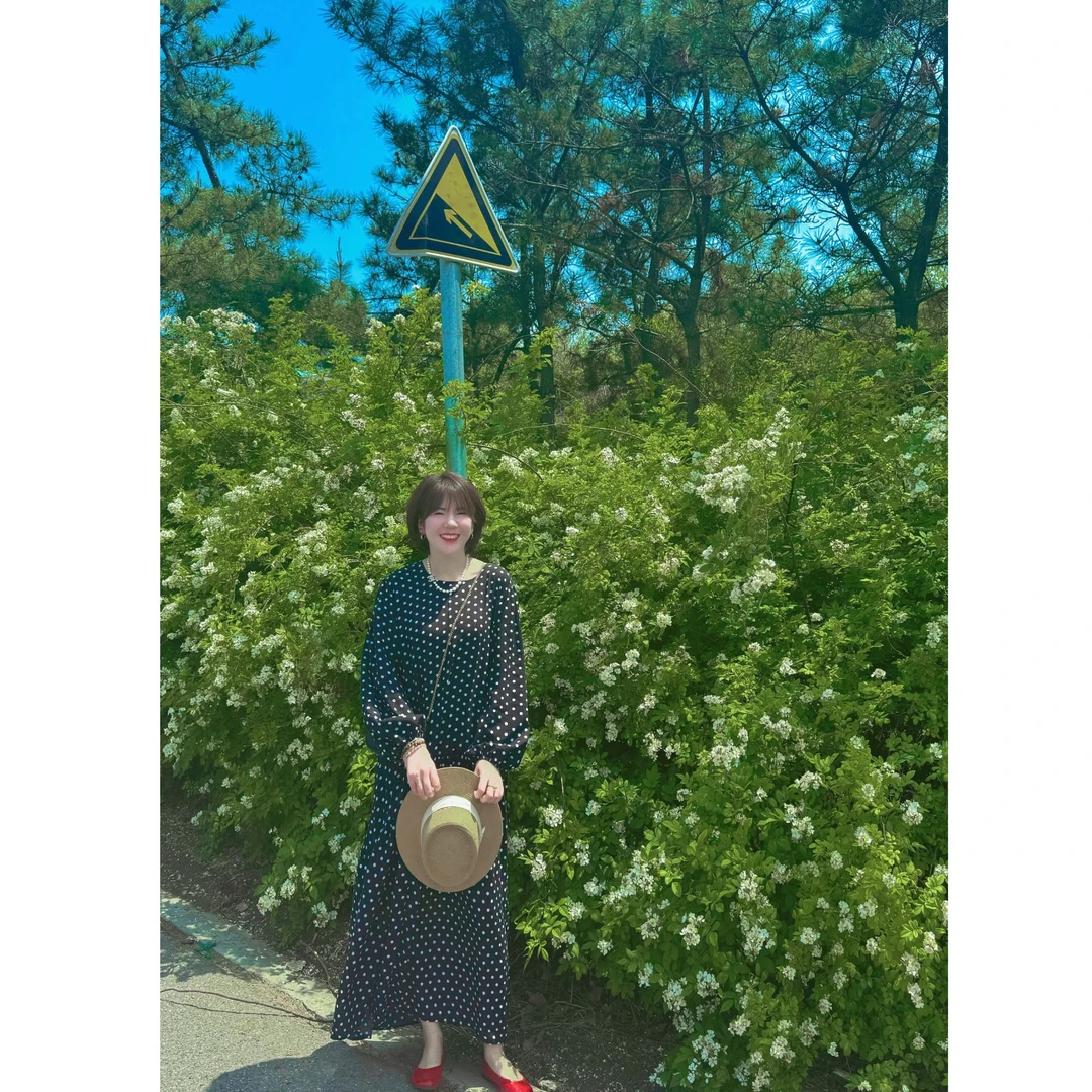 무지징-「少女的心事」复古法式经典波点棉绸连衣裙