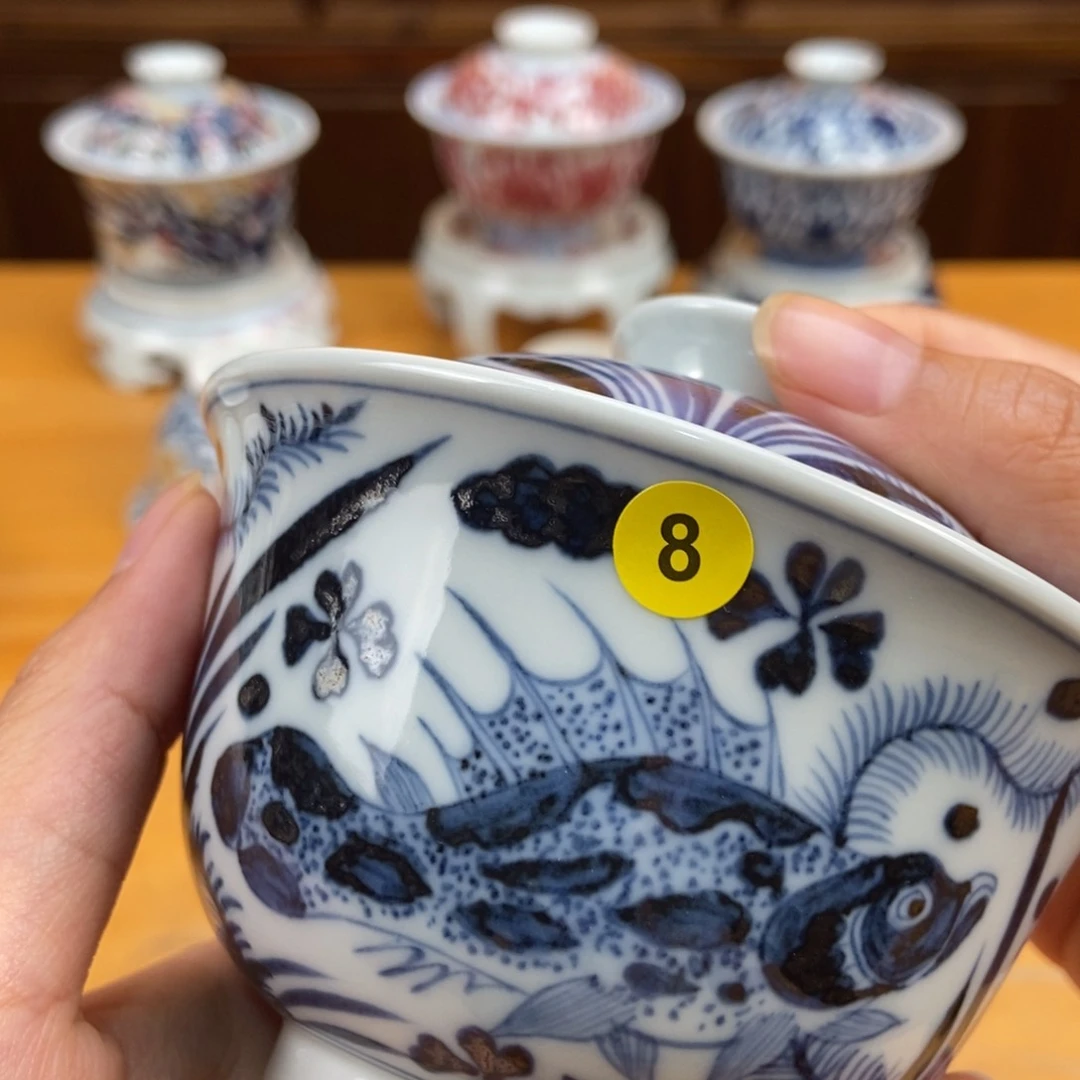 手绘现代茶具非古董