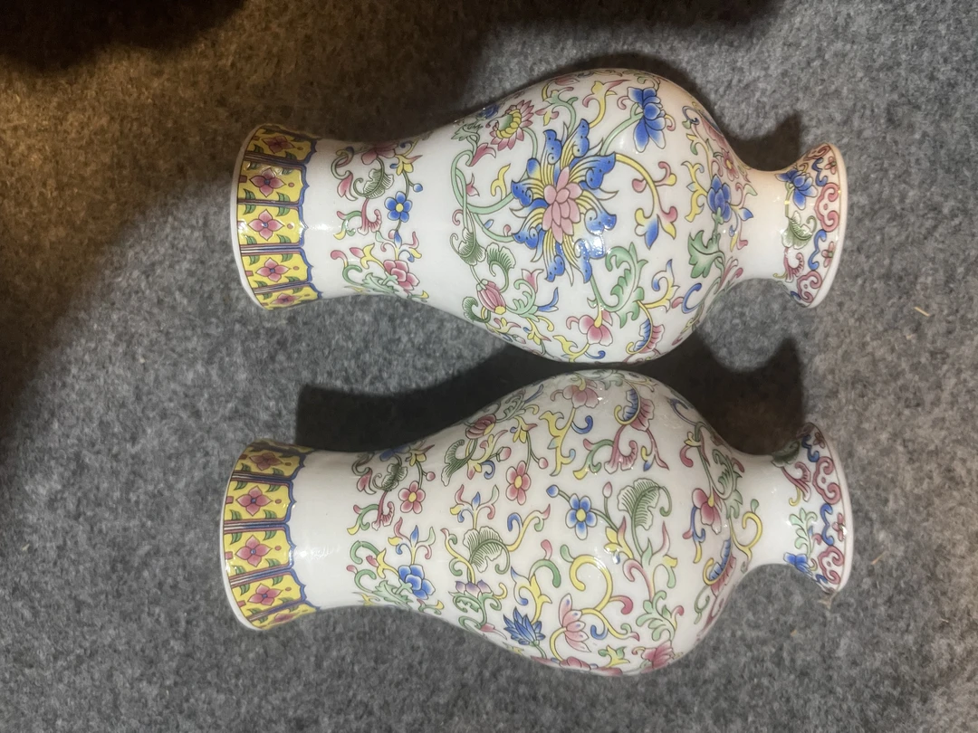 瓶子一对白色精品家居摆件