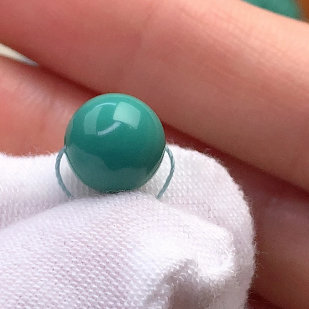 未镶嵌绿松石圆珠