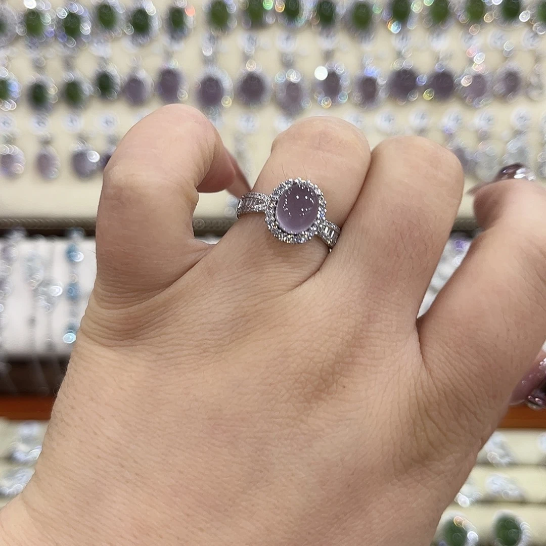 萤石银S925镶嵌戒指