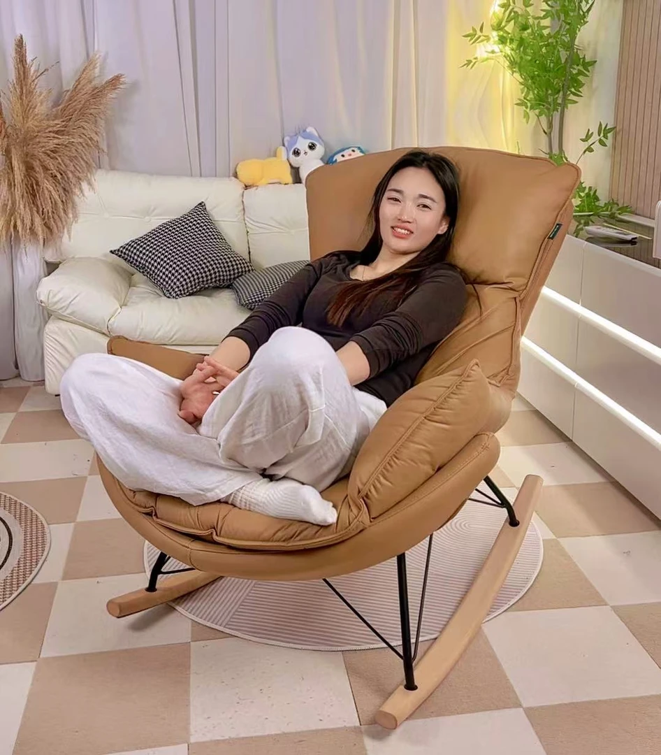 龙虾椅子新款摇摇椅休闲椅子凳子阳台躺椅卧室蝴蝶摇摇椅办公椅