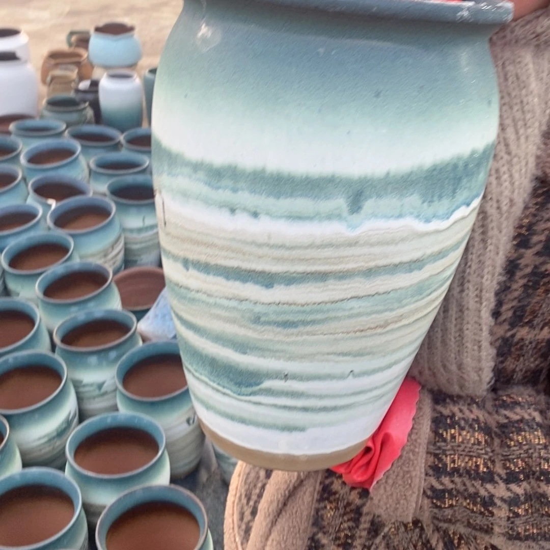 红陶口20高30瑕疵～