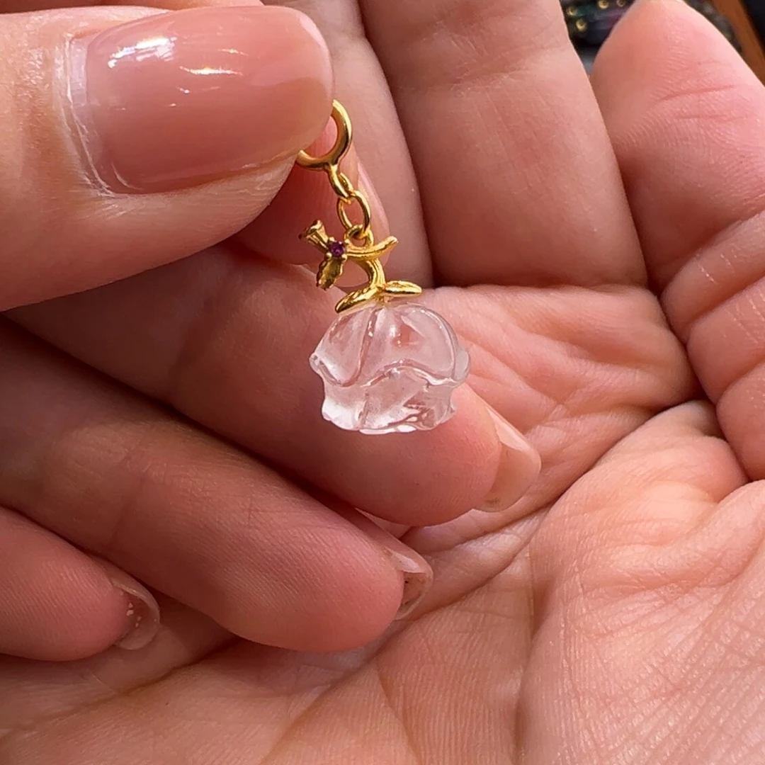 黄晶手镯银S925镶嵌手串