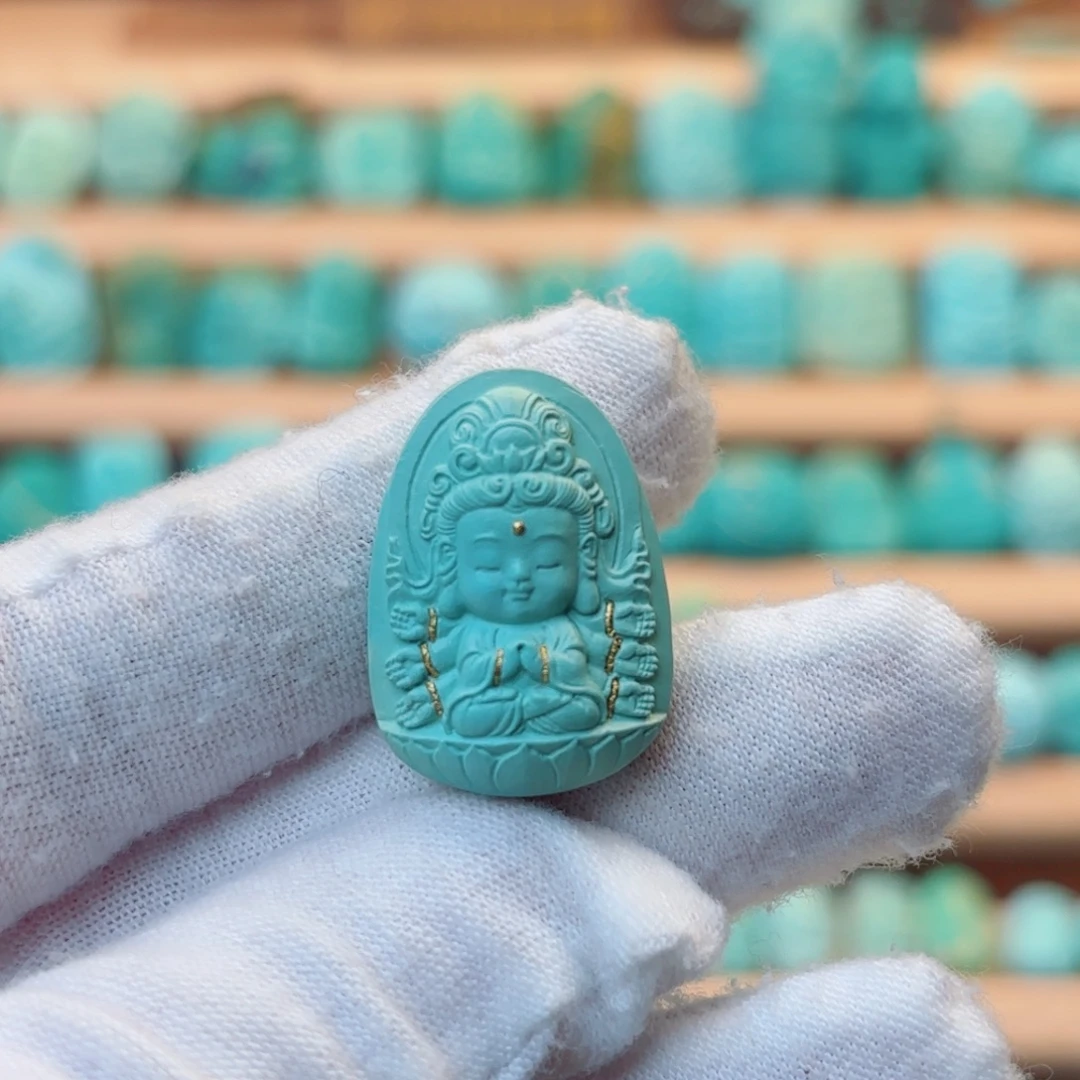 绿松石未镶嵌配饰