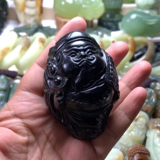 蛇纹石玉岫玉手把件未镶嵌C****y