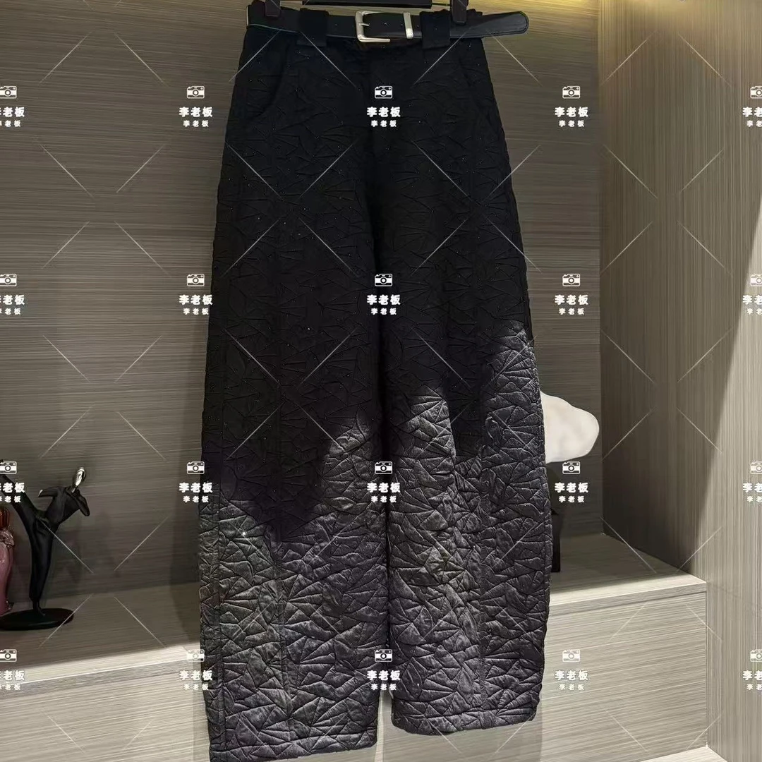 2025立体剪裁窄版休闲加棉裤休闲裤（裤长105左右）