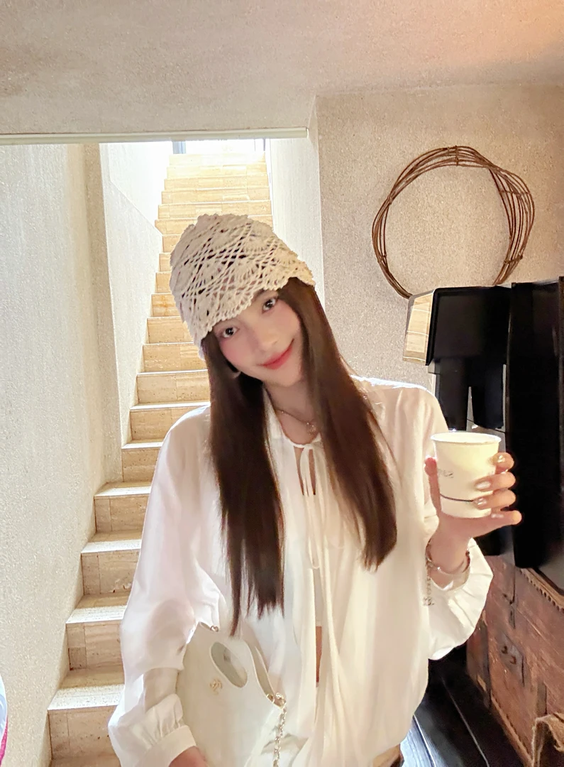 【ZM-SaTEMPLE0】镂空手钩针织帽