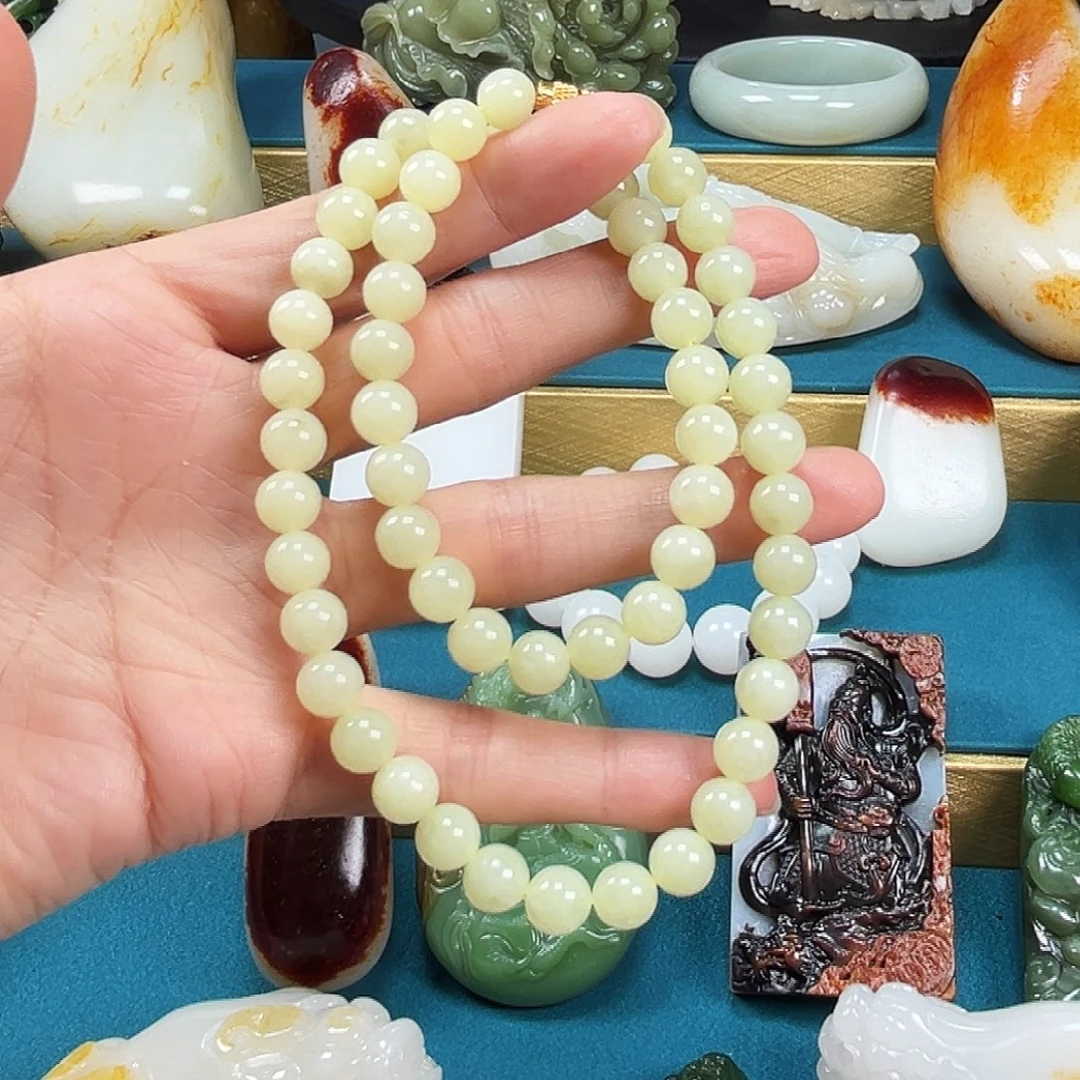 凡门玉府 精品和田玉卡8项链