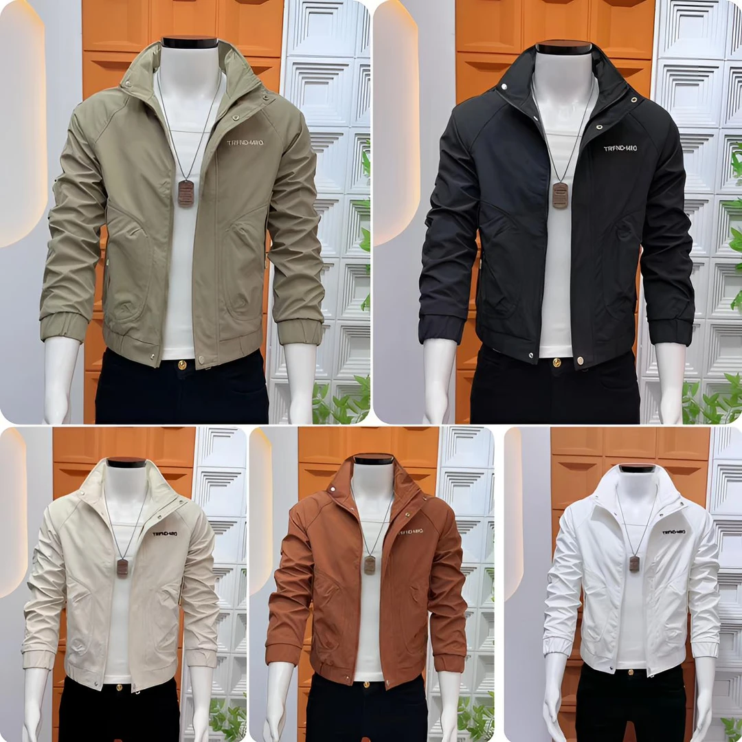 男款修身夹克春秋季2025新款爆款潮牌高级感工装立领男士休闲外套