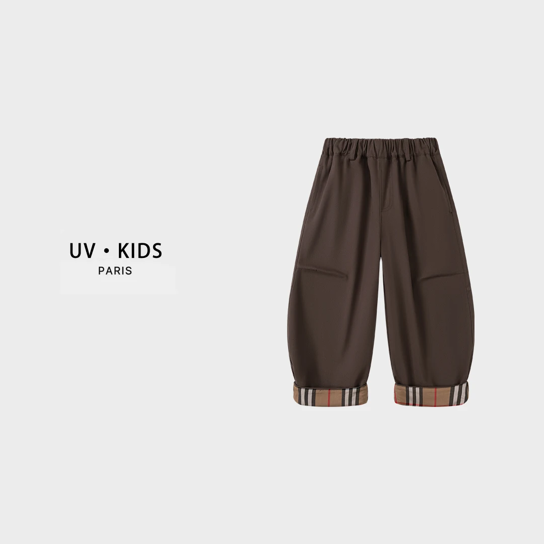 【A·M高定童装】2025秋冬季新款儿童男女童潮流轻奢设计师款裤子