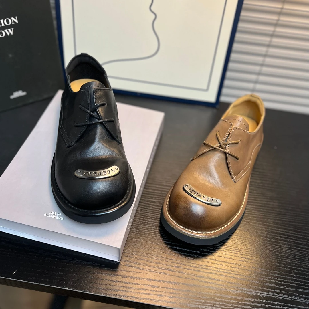 8022 头层牛皮单鞋女百搭休闲女鞋