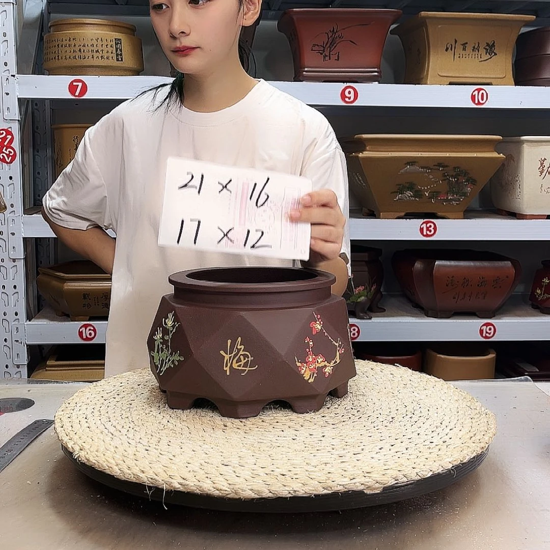 紫砂花盆紫砂花盆