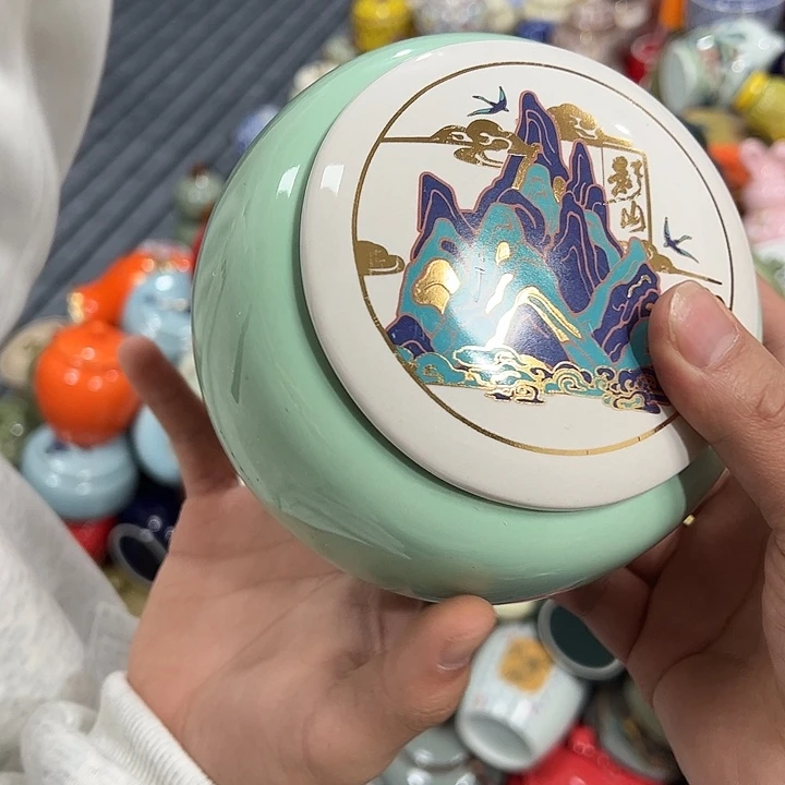 茶叶罐陶瓷家用储物罐瑕疵品介意勿拍