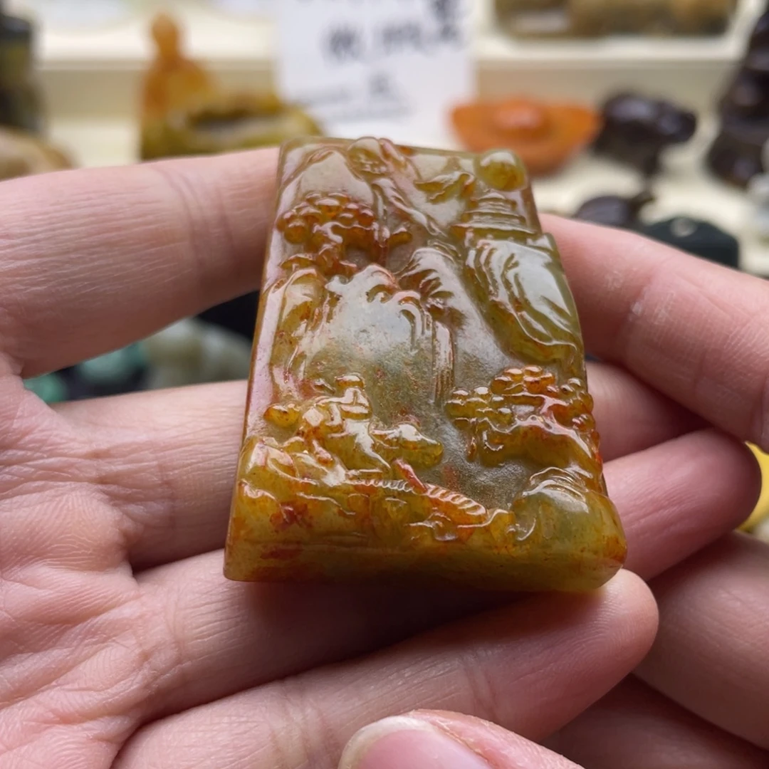未镶嵌蛇纹石玉颈饰71