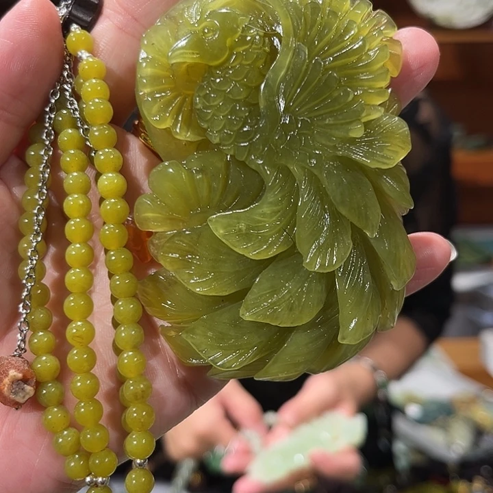 未镶嵌岫玉毛衣链