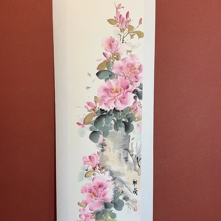 国画听兰老师花鸟