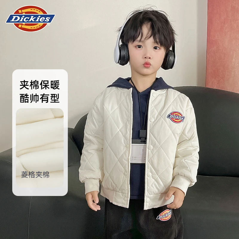 Dickies儿童外套秋冬款2025新款棉衣潮酷夹克冬季保暖棒球棉服