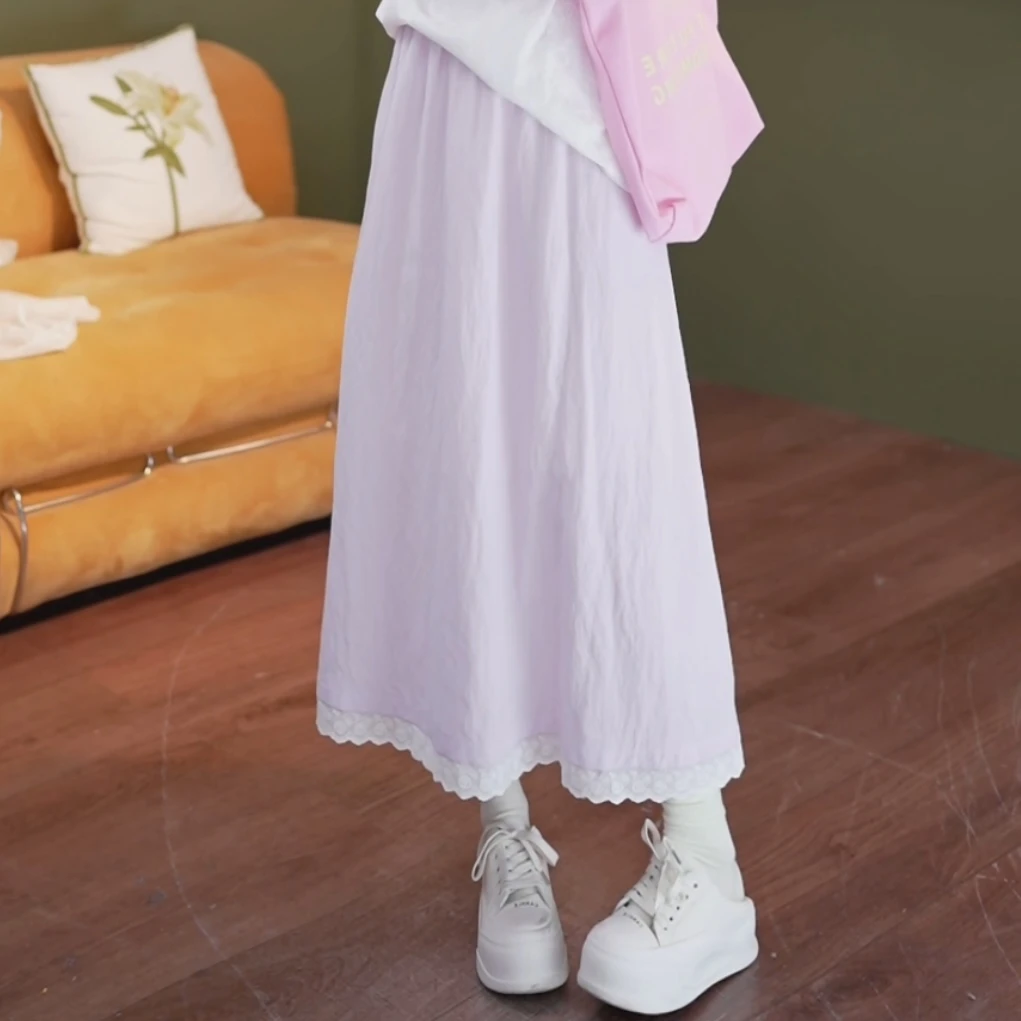 余紫绮【霜天晓】新款百搭显瘦半身裙女高腰裙子ZO1217092