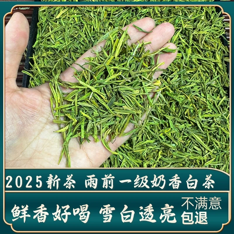 2025新茶上市雨前一级奶香白茶高山绿茶高兰花香浓香御子恒