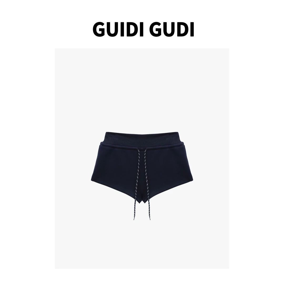 GUIDI GUDI【直面我】气质休闲百搭时尚抽绳短裤 K9430565H