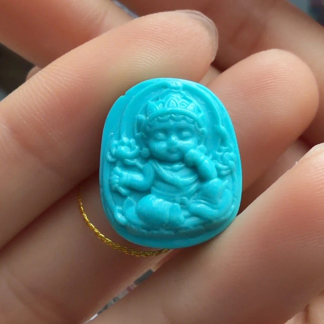 绿松石未镶嵌颈饰