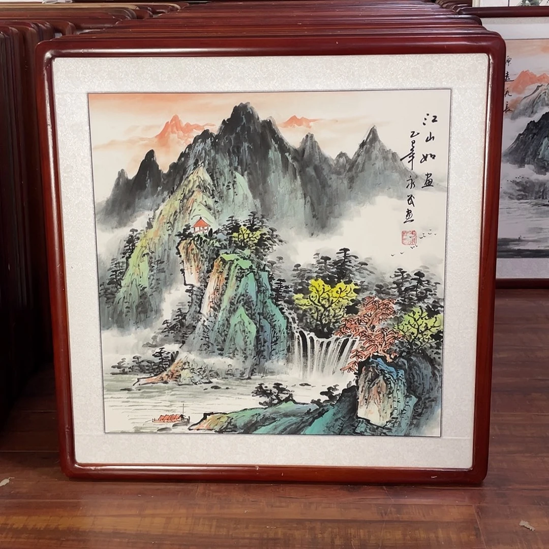 国画带框尺寸63*63厘米