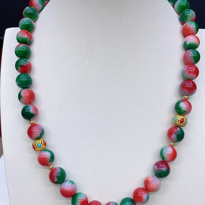 玛瑙/玉髓颈饰合金