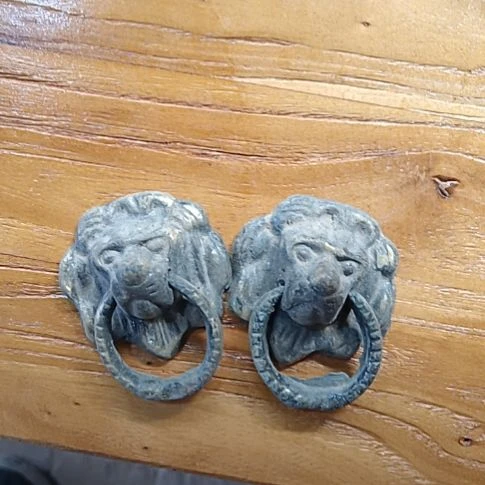 米*三铜件狮头家具狮子环