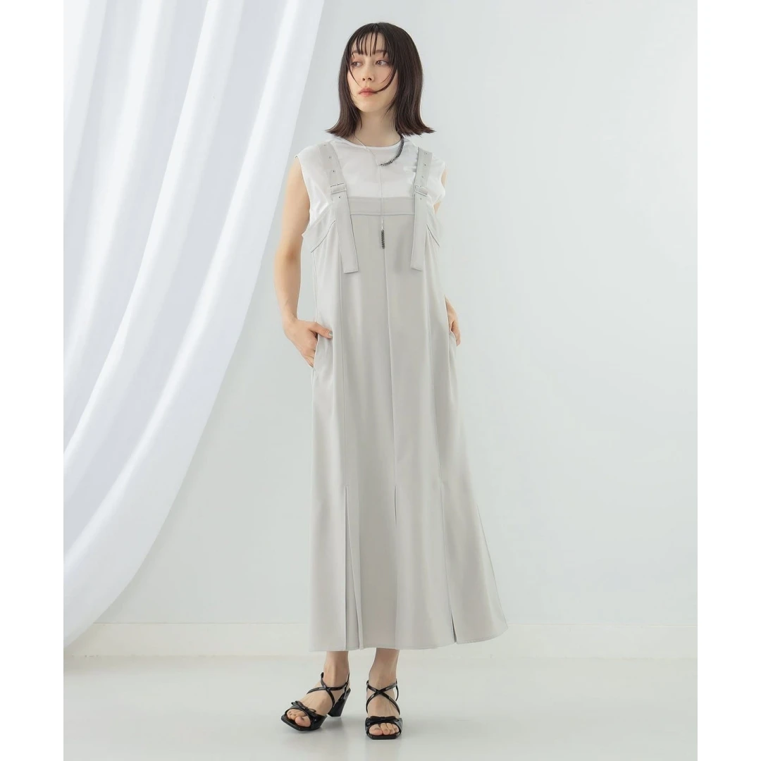 【DD外贸】 全季新品 R 时尚气质修身鱼尾吊带背心连衣裙