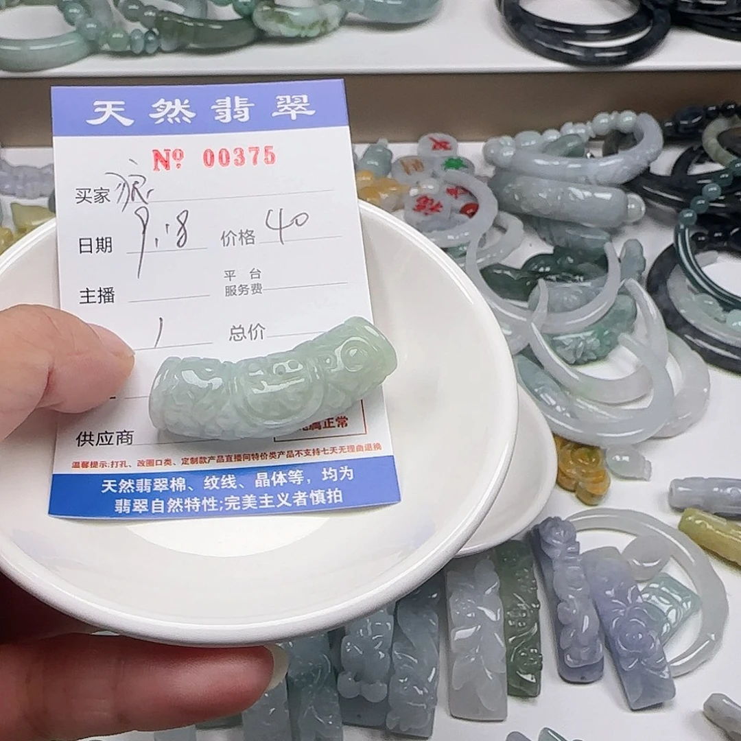 狼***人颈饰未镶嵌翡翠2222
