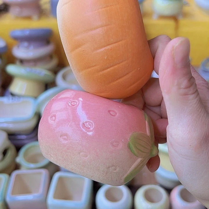 红陶陶瓷花盆当场满12包邮