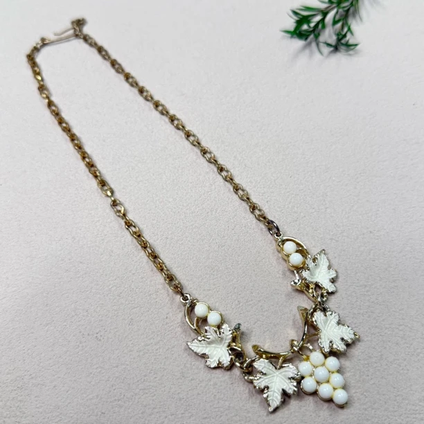 铜合金珐琅项链 【六六中古】孤品复古项链te2297链长40