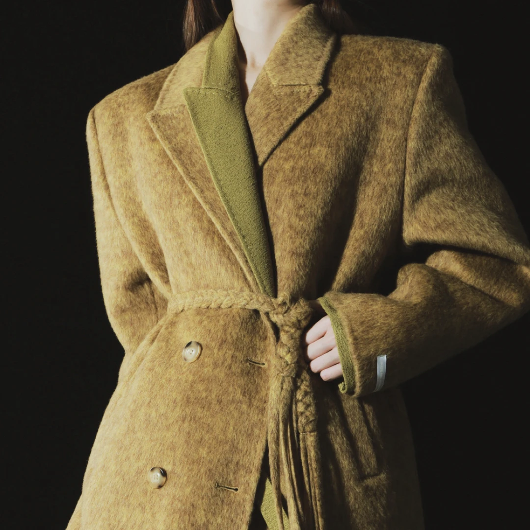 【夏轻雨】编号006-036秋冬高品质款式类双面羊毛大衣