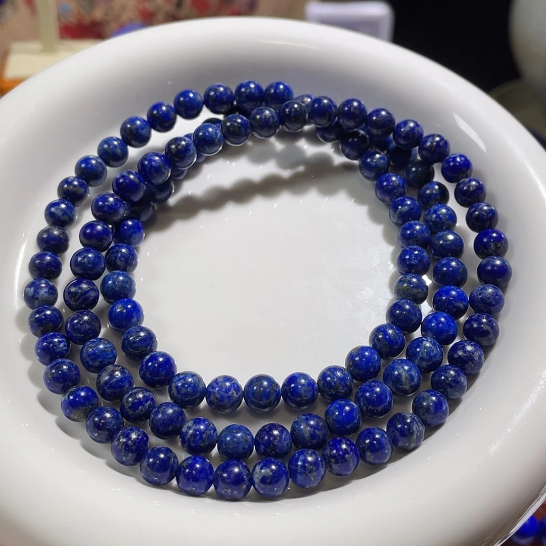 青金石未镶嵌佛珠108颗7mm