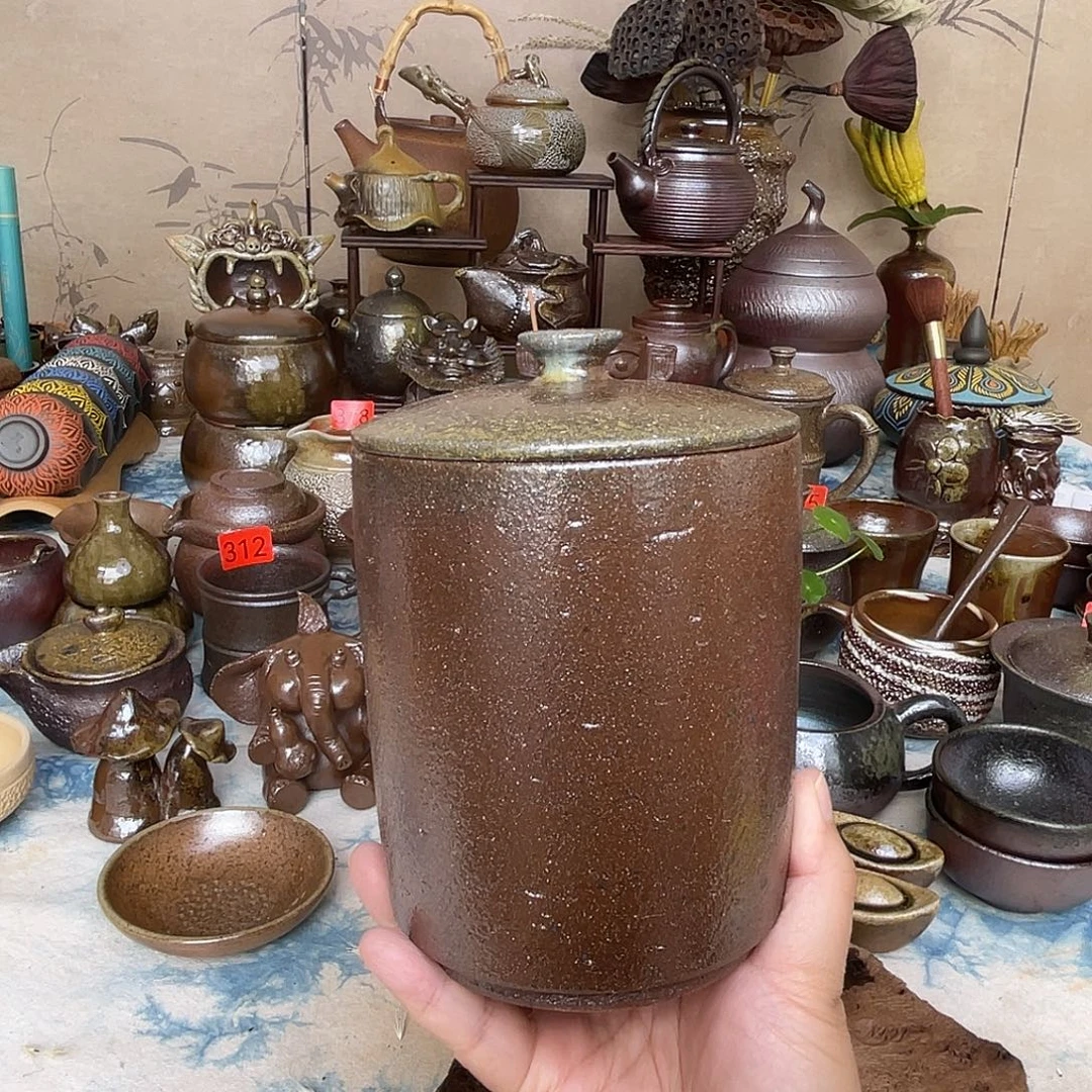 粗陶茶叶罐醒茶罐啊啊
