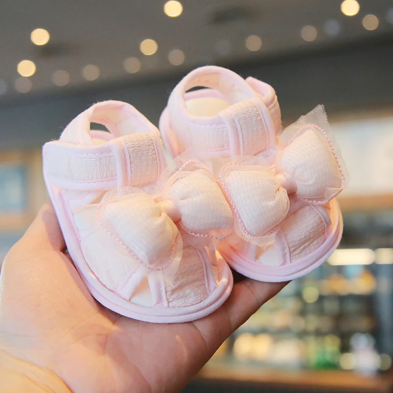 夏季小公主凉鞋0-1岁透气幼童防滑包头男宝宝婴儿学步凉鞋女12
