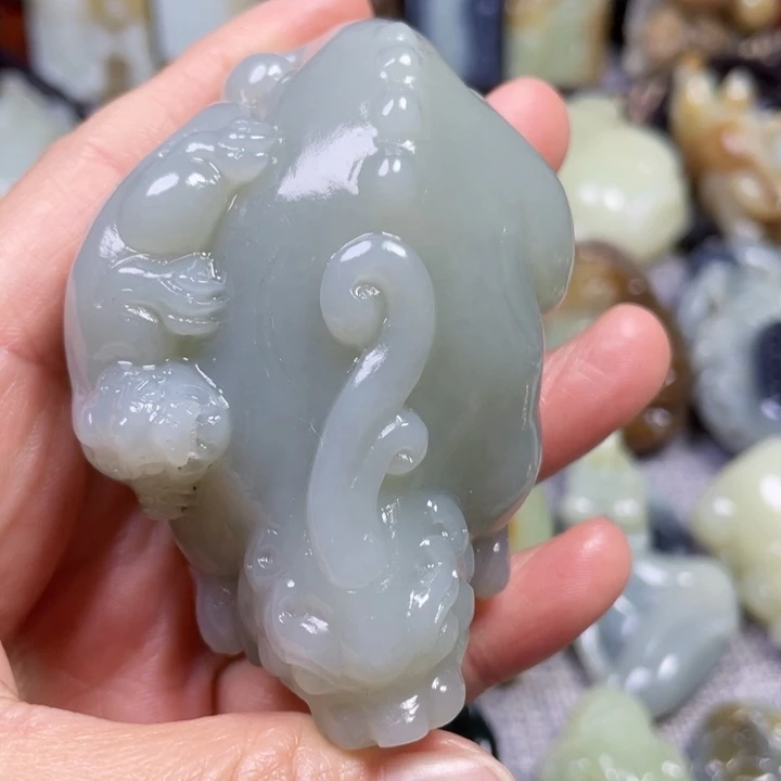 和田玉未镶嵌挂件